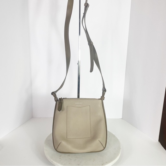 M Gemi crossbody shoulder bag purse nude hands free made in Italy Formal Minimal - Picture 3 of 10